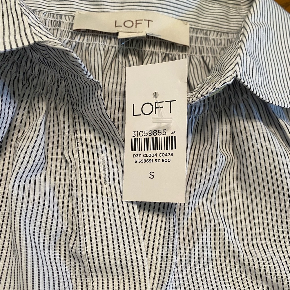 LOFT long sleeve button down - size s - nwt - Picture 8 of 8